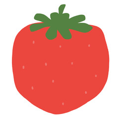 コピースペースのあるいちごのイラスト