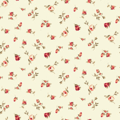 seamless pattern with red hearts