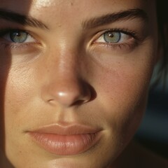 close up portrait of a woman