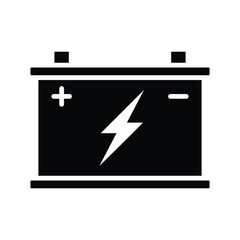 Car battery icon design, illustration design