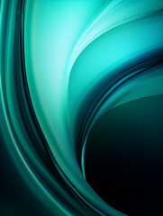 Abstract turquoise  smooth wave background
