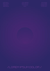 Futuristic Background Set with Gradient Mesh Holographic Shapes. Vector Template Design for your Business. Minimal Print Set in Purple Blue Colors for Your Identity Style.