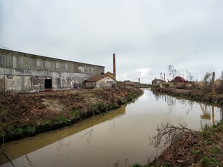 neglected industrial landscape