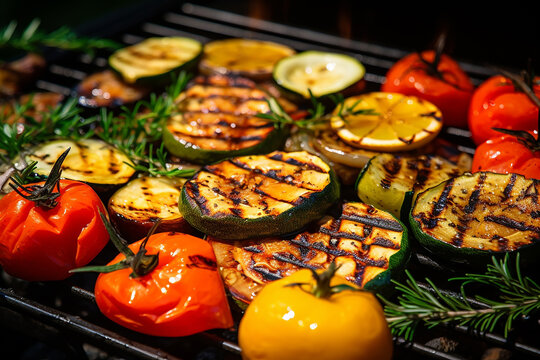 Healthy grilled vegetables
