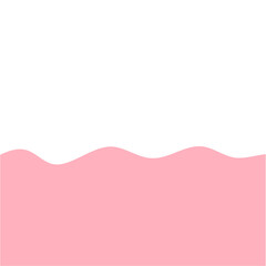 Pink Pastel Melted Corner Background Element