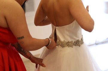 mariage, robe, mariée, préparation, alliance, rose, rouge, love,