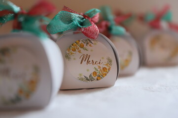 D&eacute;coration, Merci remerciement mariage bapt&ecirc;me