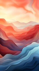 Colorful wavy gradient screensaver