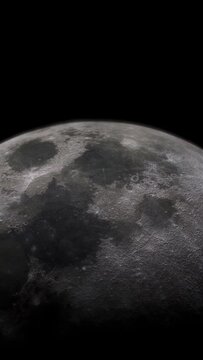 Majestic Moon: A 360° Lunar Rotation