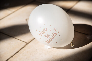 d&eacute;coration, objet, mariage, ballon, c&eacute;l&eacute;bration