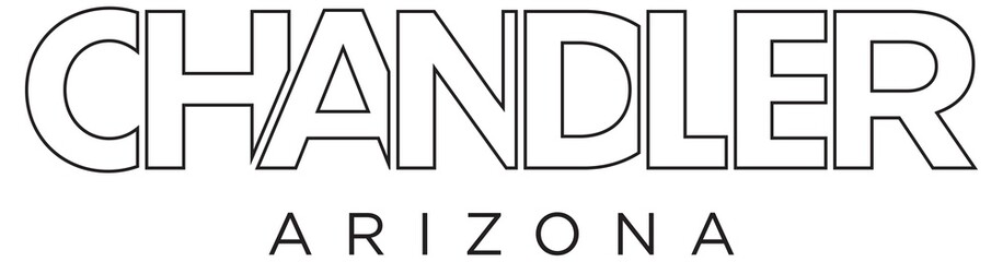 Chandler, Arizona, USA typography slogan design. America logo with graphic city lettering for print and web.