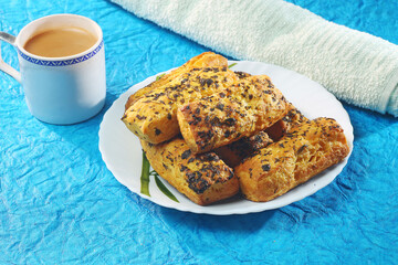 puff pastry, methi biscuit, fenugreek biscuit