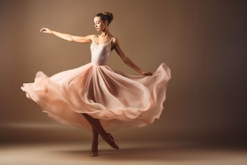 ballerina dancer in beautiful dress generative ai