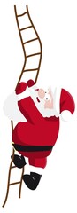 Santa climbs the ladder © SolaruS