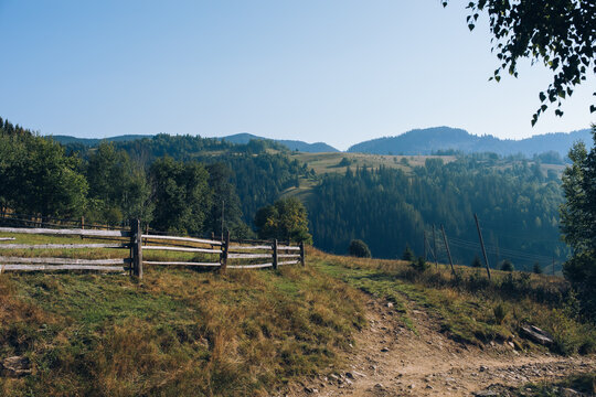 Mountain meadow in sunny day. Natural summer landscape. © Ванжа Юрий