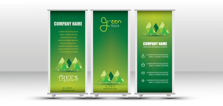 Promotion Roll-up Banner Design, roll-up banner template design Business roll-up set. standee design. banner template abstract purple green blue vector, flyer, presentation, leaflet, j-flag