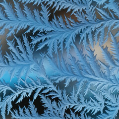 Seamless frost on the glass pattern texture repeatable tileable ice background