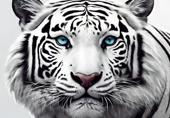 white bengal tiger in zoo, white bengal tiger, white tiger in the zoo, 