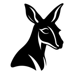 A vector image of a kangaroo's head can serve as a distinctive emblem for branding, apparel designs, accessories, educational materials, web and app graphics, tourism promotions, artwork, interior dec