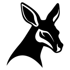 A vector image of a kangaroo's head can serve as a distinctive emblem for branding, apparel designs, accessories, educational materials, web and app graphics, tourism promotions, artwork, interior dec