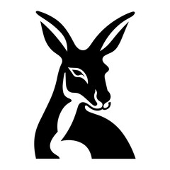 A vector image of a kangaroo's head can serve as a distinctive emblem for branding, apparel designs, accessories, educational materials, web and app graphics, tourism promotions, artwork, interior dec - obrazy, fototapety, plakaty