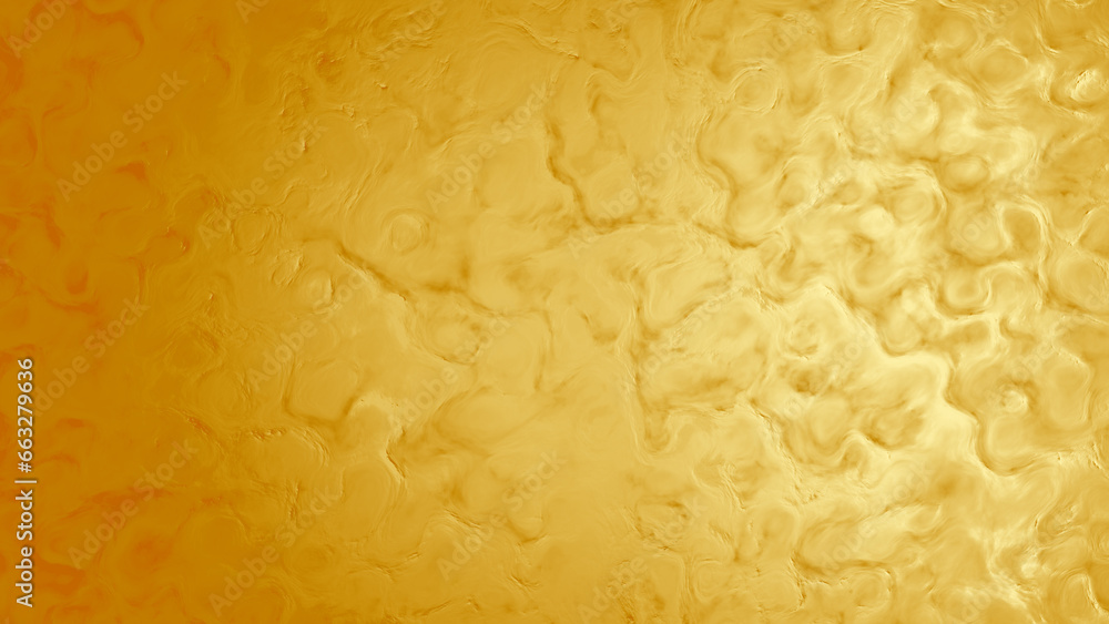 Poster glowing golden orange organized shapes texture background - abstract 3d rendering