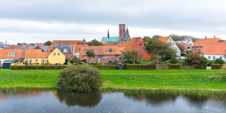 Panorama of Ribe, Denmark's oldest town