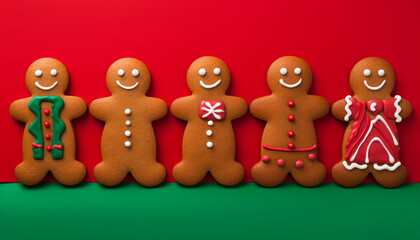 Fototapeta premium gingerbread man background