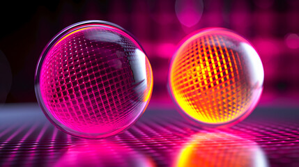 Abstract Backdrop, Vibrant 3D Printed Structure