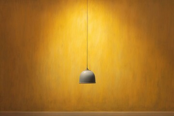 Background illuminated with a single yellow top light. Generative AI