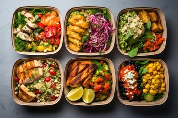 Restaurant Offering Healthy Food Delivery In Takeaway Boxes