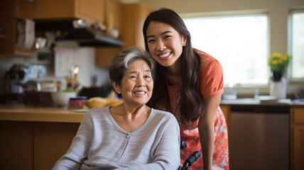 Nurse with senior patient