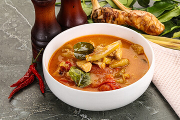 Thai traditional Tom Yum with chicken