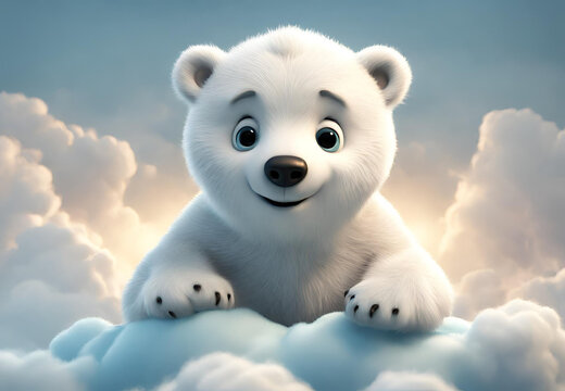teddy bear in the sky, teddy bear on sky, teddy bear on clouds
