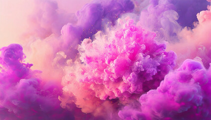 Fototapeta premium Background with Pink clouds