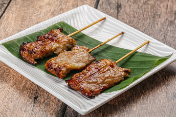 Thai cuisine - grilled pork skewer