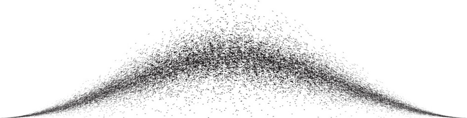 Sprayed black line .Graffiti art design . Noise dispersion logo . Spray effect .Grunge, grainy, gritty texture . Distressed element .vector 