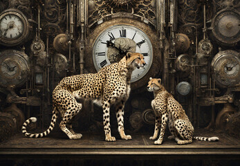 watch and leopard,
Luxury Watch and Leopard,
Watch with Graceful Leopard