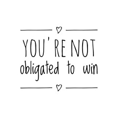 ''Winner Mindset'' Quote Illustration