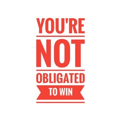 ''Winner Mindset'' Quote Illustration