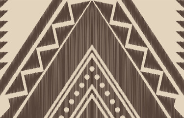 Obraz premium Ethnic abstract ikat art. Aztec ornament print. geometric ethnic pattern seamless color oriental. Design for background ,curtain, carpet, wallpaper, clothing, wrapping, Batik, vector illustration.