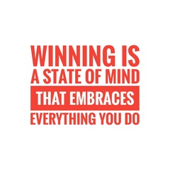 ''Winner Mindset'' Quote Illustration