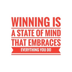 ''Winner Mindset'' Quote Illustration