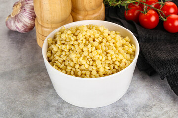 Organic wheat pasta - boiled ptitim