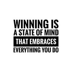 ''Winner Mindset'' Quote Illustration