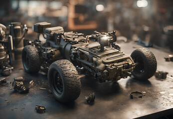 old car engine, 
Retro Automobile Motor, 
Antique Vehicle Powerplant, 
Classic Car Mechanical Parts