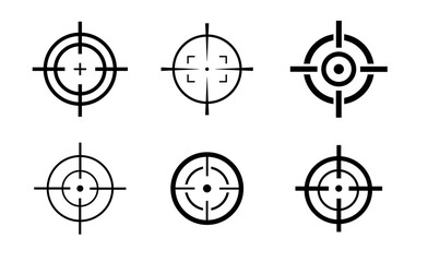 Target Vector icon illustration. Set of target icon - obrazy, fototapety, plakaty