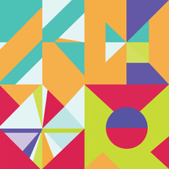 Vibrant geometric abstract pattern