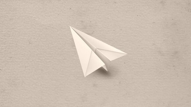 paper airplane in motion