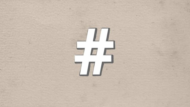 hashtag in motion